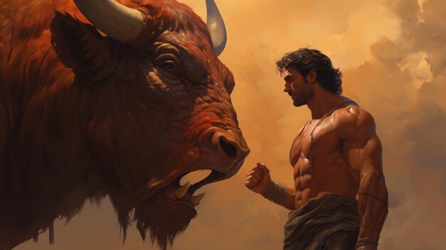 Foto hércules y el toro