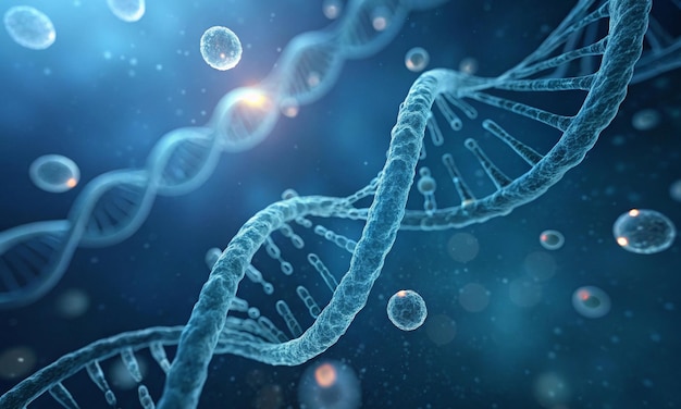 La herencia del código de vida del ADN y el potencial para el desarrollo futuro.