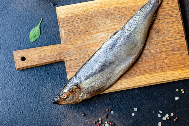 Heringsfisch Meeresfrüchte Satz Zutaten rohe pescetarianische Diät