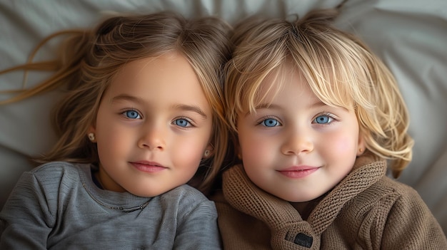 Hermanos felices comparten risas y amor conmemorando el vínculo en el Día de los Hermanos