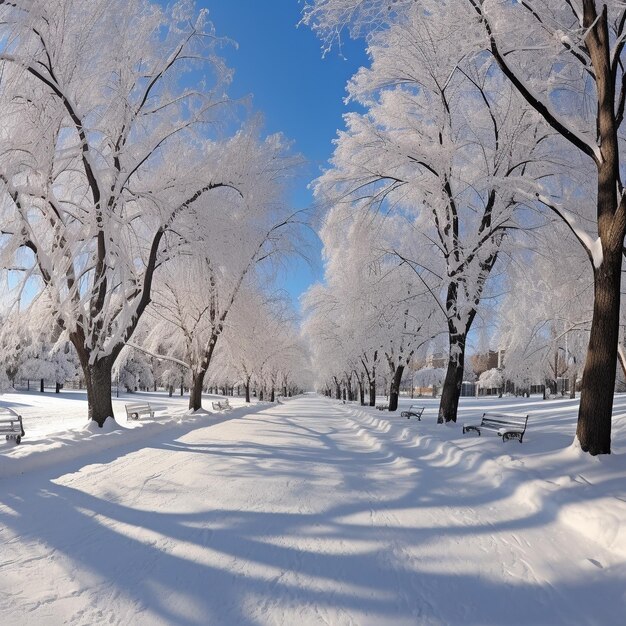 Foto hermosa y acogedora temporada de invierno fotografía 8k hd