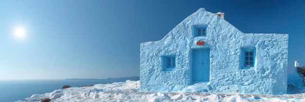 Foto la hermosa arquitectura blanca de santorini, grecia