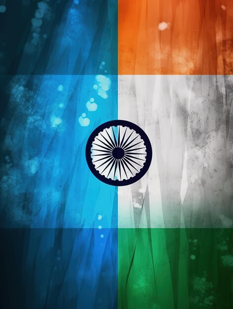 La hermosa bandera de la India La India celebra el banner del sitio web y la tarjeta de felicitación Generative Ai