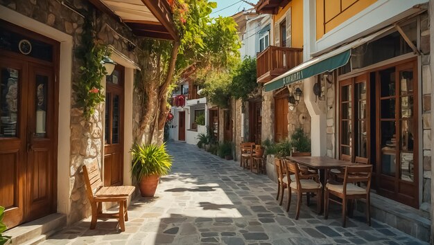 La hermosa calle antigua en Marmaris Trkiye