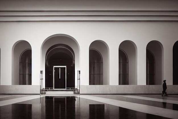 Hermosa casa de campo con puerta de casa hecha en forma de arco