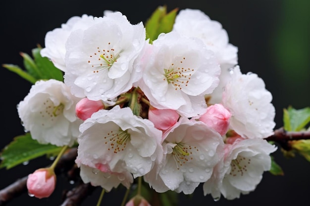 La hermosa cereza japonesa en flor