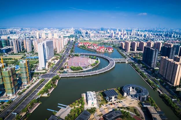 Hermosa ciudad en China