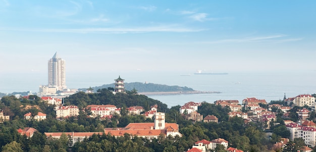 Hermosa ciudad en Qingdao, China