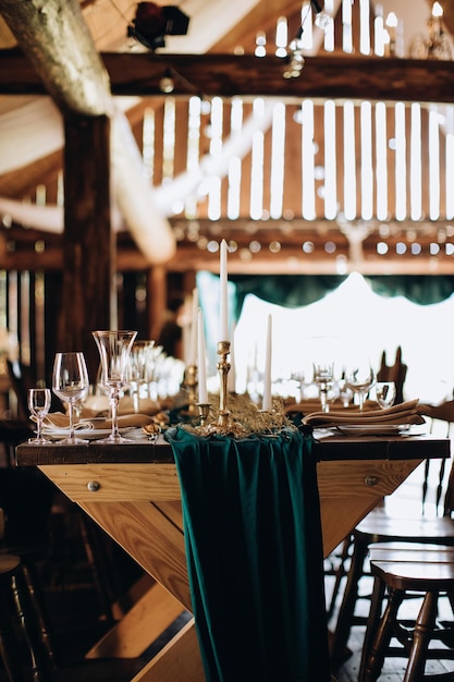 Hermosa decoración de mesa de boda vintage ajuste de mesa de bodaxA