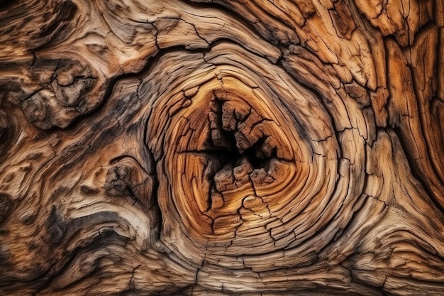 Hermosa e impactante textura volumétrica de madera natural y rústica en tono marrón