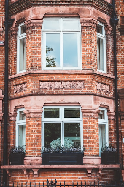 Foto hermosa fachada antigua en londres