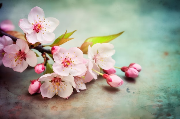 Hermosa flor de cerezo sakura Red neuronal AI generada