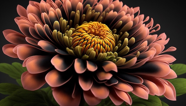 Hermosa flor de Chandramallika IA generativa