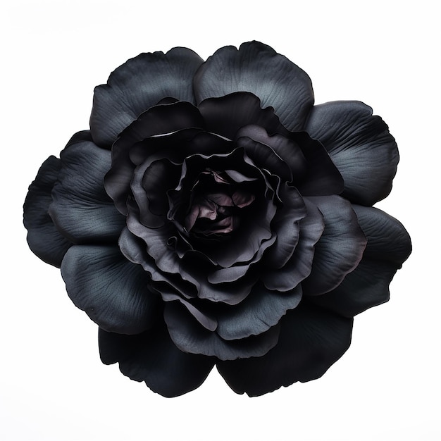 Hermosa flor negra suave
