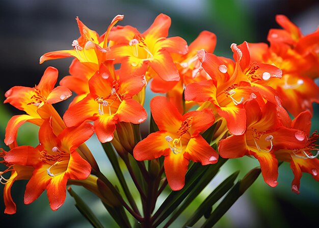 hermosa flor de orquídea en el jardín de cerca