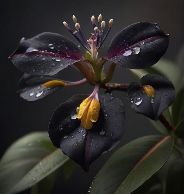 Una hermosa flor poco común