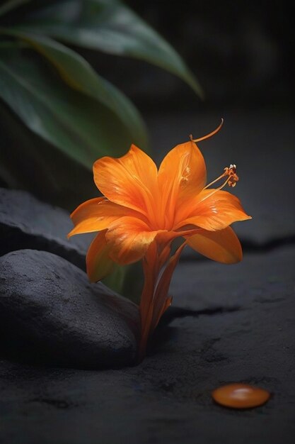 Una hermosa flor poco común