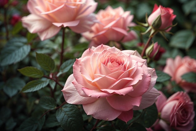 hermosa flor de rosa de colores