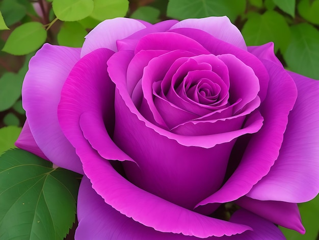 hermosa flor rosa púrpura y rosa generada por IA