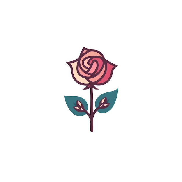 Una hermosa flor de rosa