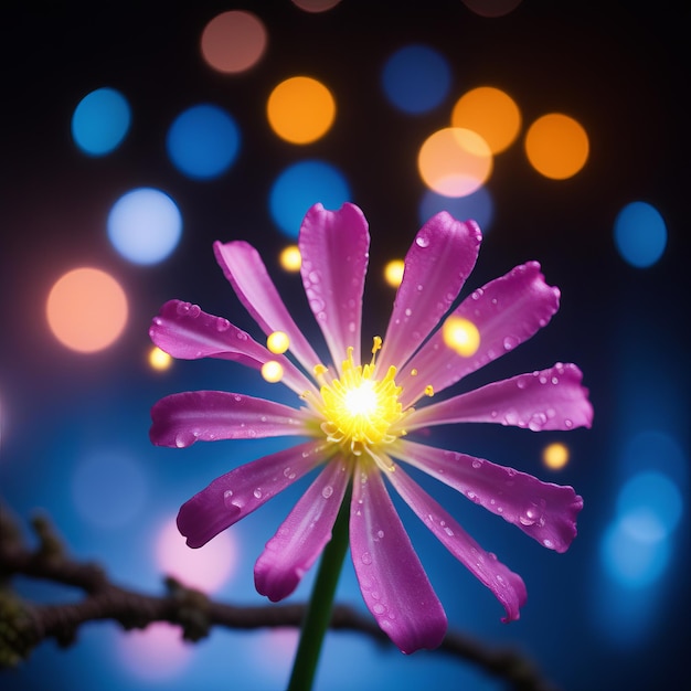 Foto hermosa flor sobre un fondo negro hermosa flor en un fondo negro hermosas flores