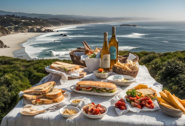 Foto una hermosa foto de comida es imprescindible para el trabajo diario alimentos generados por ia mejor foto maravillosa alimentos