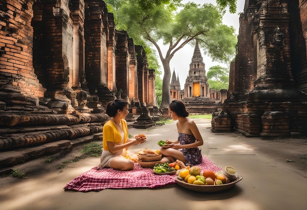 Foto una hermosa foto de comida es imprescindible para el trabajo diario alimentos generados por ia mejor foto maravillosa alimentos