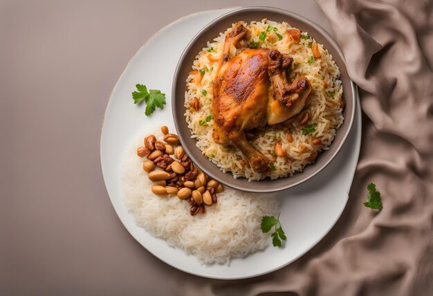 Una hermosa foto de comida es imprescindible para el trabajo diario comida mejor foto maravillosa comida generada por IA