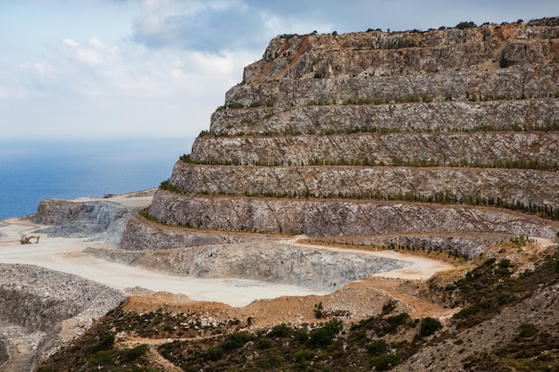 Hermosa foto de paisaje de la isla de Creta, Grecia. Naturaleza veraniega de Creta. turismo relajado