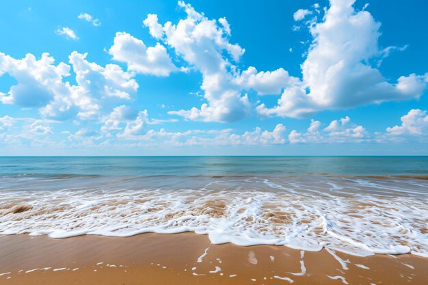 hermosa foto tropical playa vacía mar océano