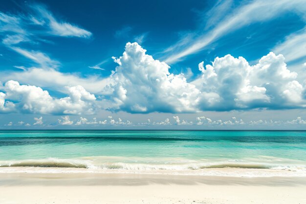 hermosa foto tropical playa vacía mar océano