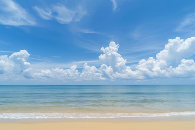 hermosa foto tropical playa vacía mar océano