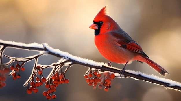 Hermosa Fotografía De Aves Cardenal Rojo