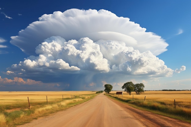 hermosa fotografía de nubes y cielo IA generativa