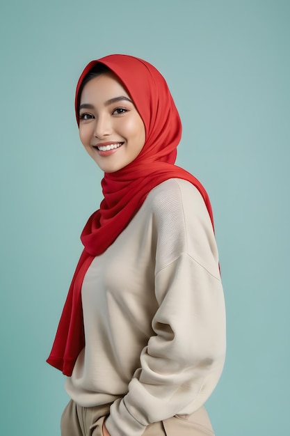 Hermosa hija Hijab