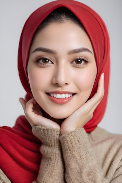 Hermosa hija Hijab