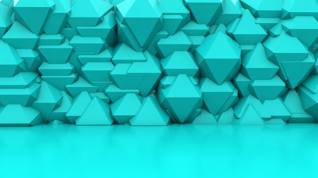 Una hermosa ilustración 3d con fondo abstracto