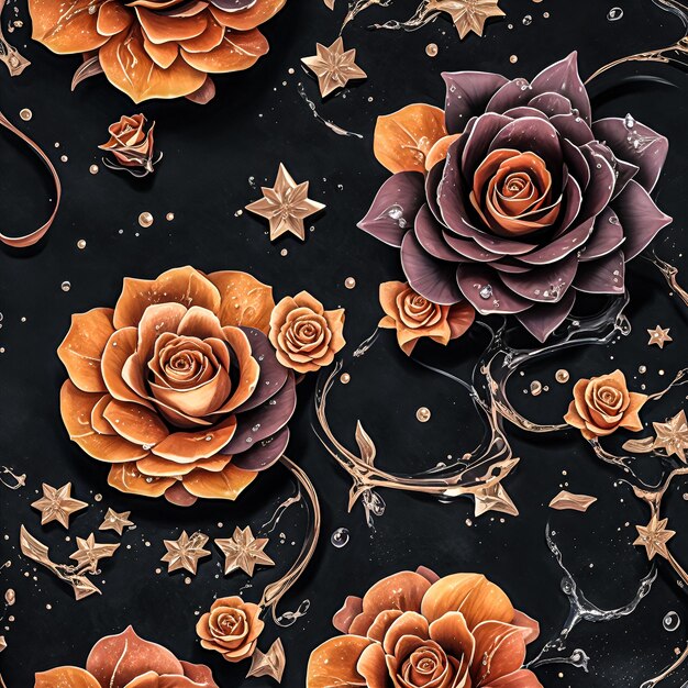 hermosa ilustración de fondo de arte floral