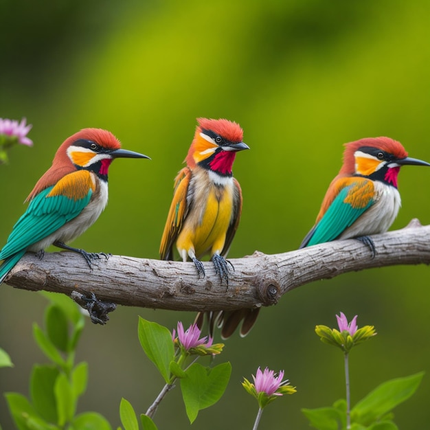 Hermosa imagen de pájaros