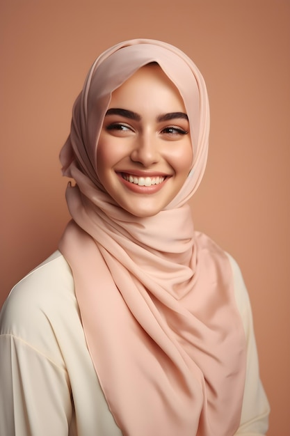 Hermosa joven musulmana