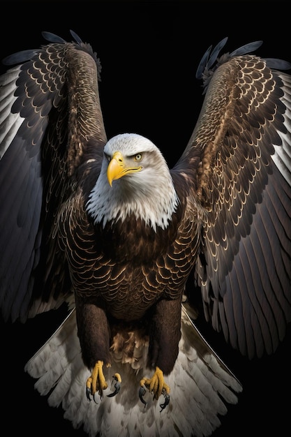 hermosa majestuosa águila AI generativa