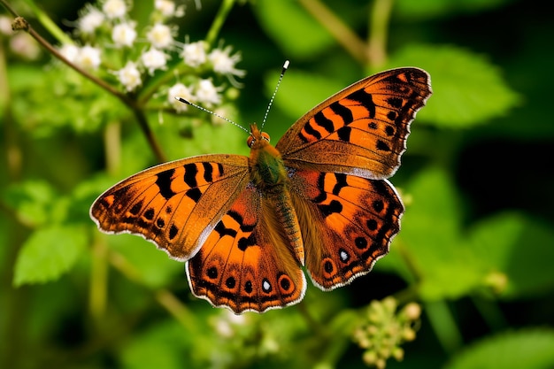 una hermosa mariposa con patrones intrincados generados por IA