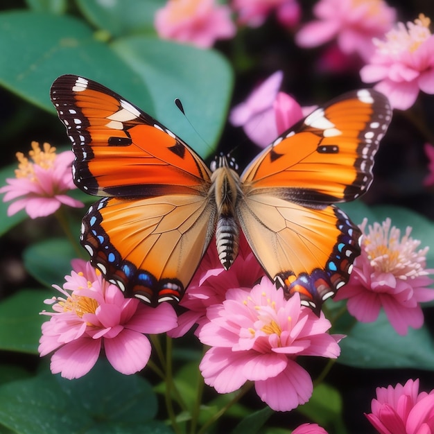 una hermosa mariposa