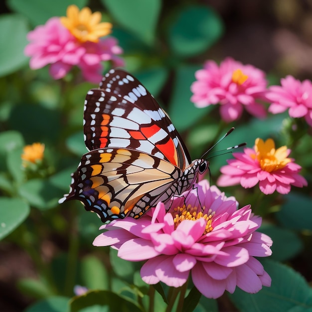 una hermosa mariposa