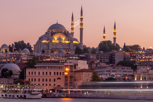 Hermosa mezquita en Estambul