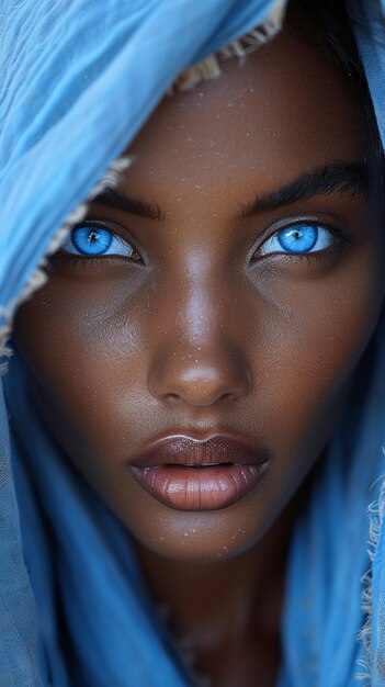 hermosa mujer africana impresionante retrato de una mujer elegante que muestra la belleza y la gracia de la etnia africana con encanto cautivador y encanto en cada mirada