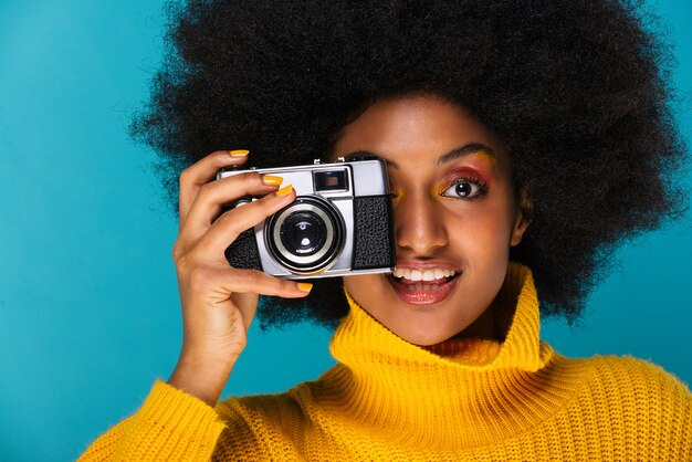 Hermosa mujer afro