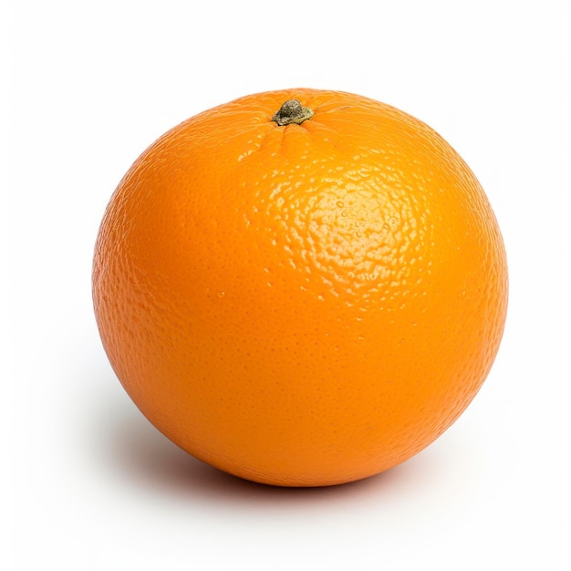 Hermosa naranja aislada sobre un fondo blanco