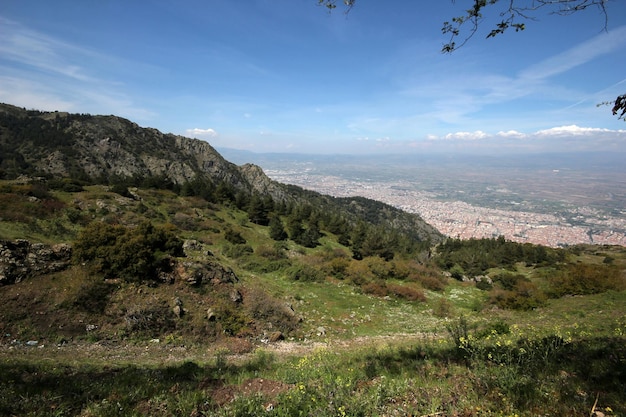 Hermosa naturaleza y ciudad de manisa.