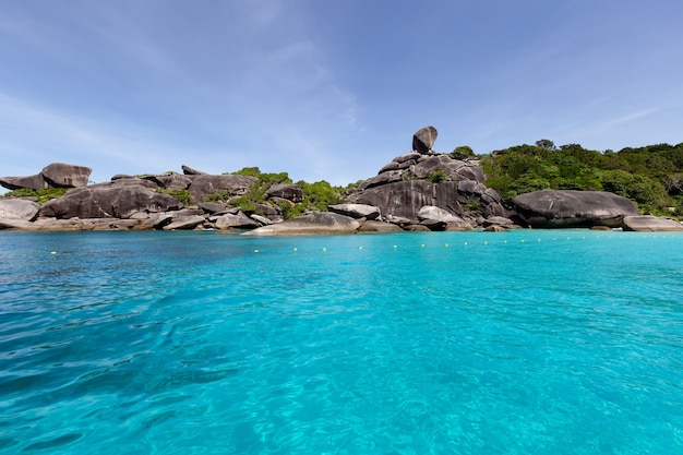 Hermosa naturaleza de las islas del mar de Andaman